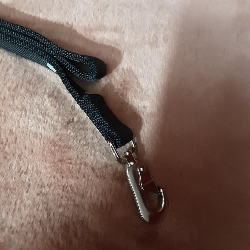 Black 4 foot Double Layer Dog Lead , medium - large dogs